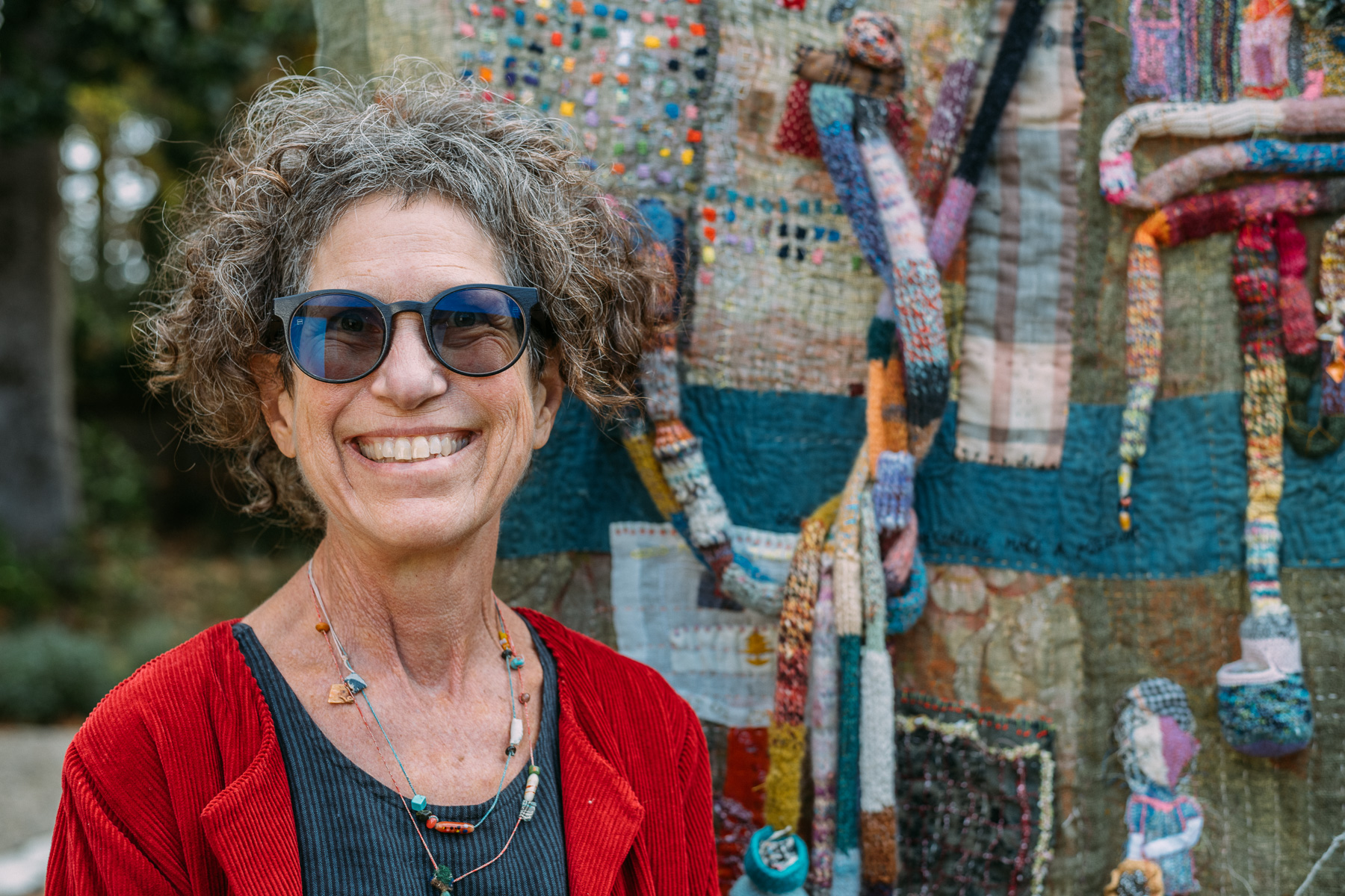 Debby Weiss, Textile Artist, Studio Faire 2022. Photo: Colin Usher
