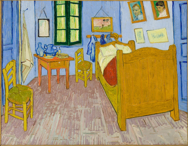 Vincent Van Gogh<br />
La Chambre de Van Gogh à Arles<br />
En 1889<br />
Huile sur toile<br />
H. 57,3 ; L. 73,5 cm.<br />
Cession en application du traité de paix avec le Japon, 1959<br />
© Musée d’Orsay, Dist. RMN-Grand Palais / Patrice Schmidt